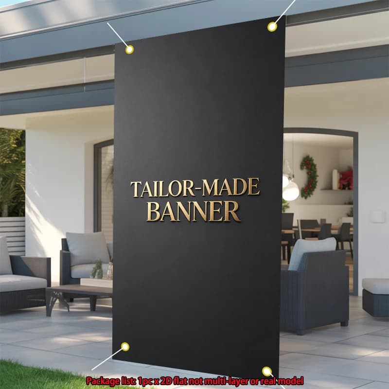 1pc Custom Banner 90x180cm, Banner with a Rope, Shooting Background Jumbo Sizes for Birthday Party, Corporate Events, Trade Show