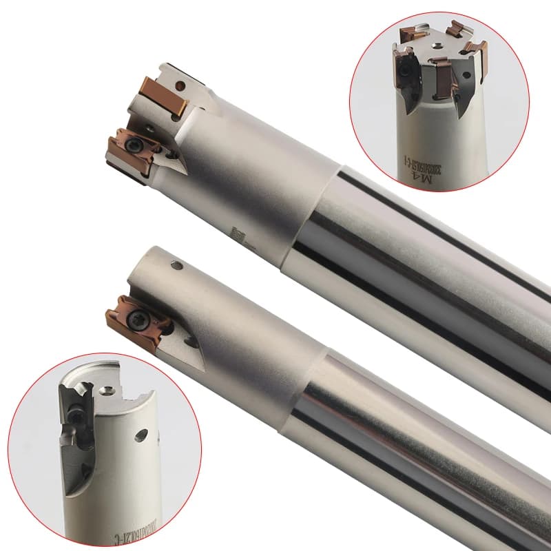 Tungsten Cobalt Alloy Double Sided Fast Feed Milling Cutter Tin Indexable Milling Cutter Bar Facing Cutter LN11 M4-C16-16-150