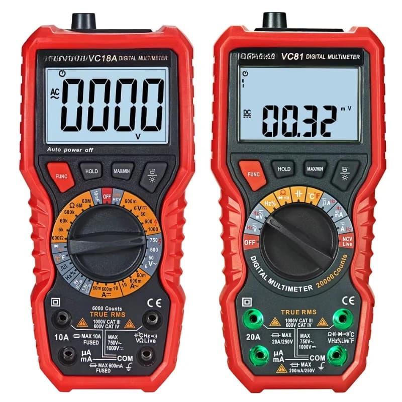 High-precision automatic/manual range, true RMS digital multimeter
