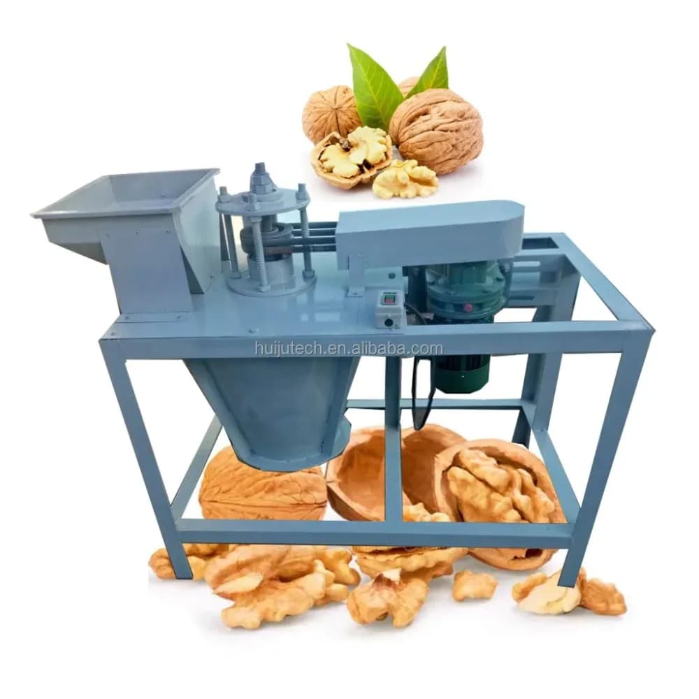 Automatic Walnut Shell Crusher 300-500KG/HOUR Walnut Cracking Machine Macadamia Nuts Cracker