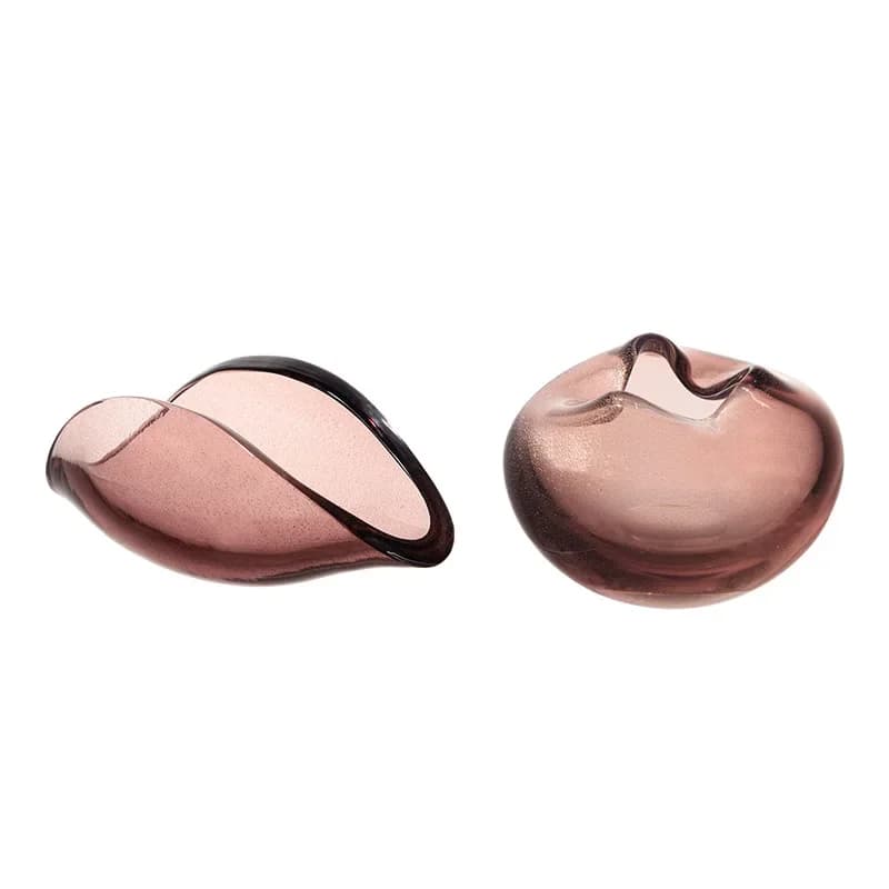 Mingsha series, retro light luxury gold ashtray, high-end villa model room living room coffee table decoration