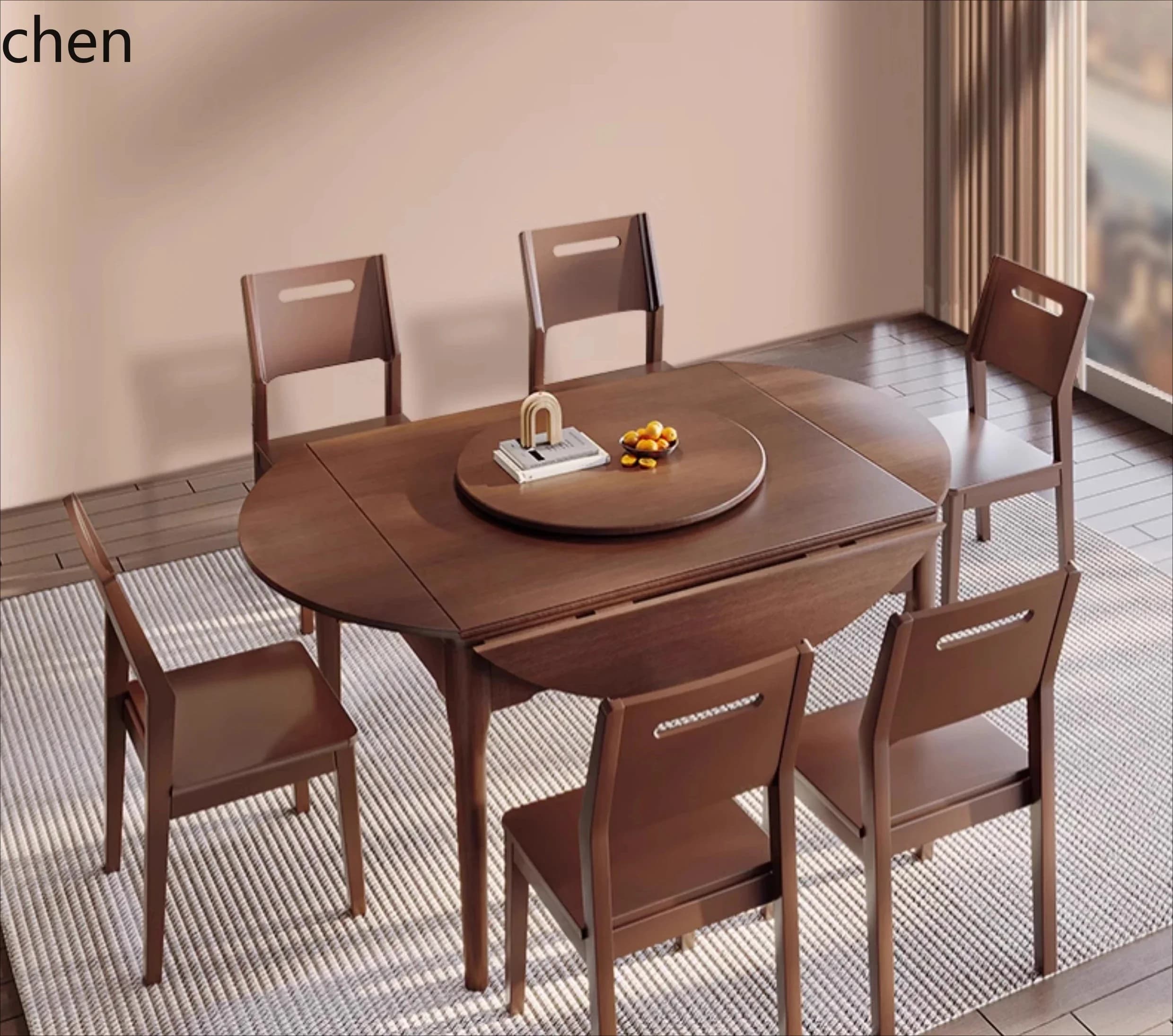 DSAsolid wood multi-functional mahjong machine folding round table mahjong table dual-purpose automatic