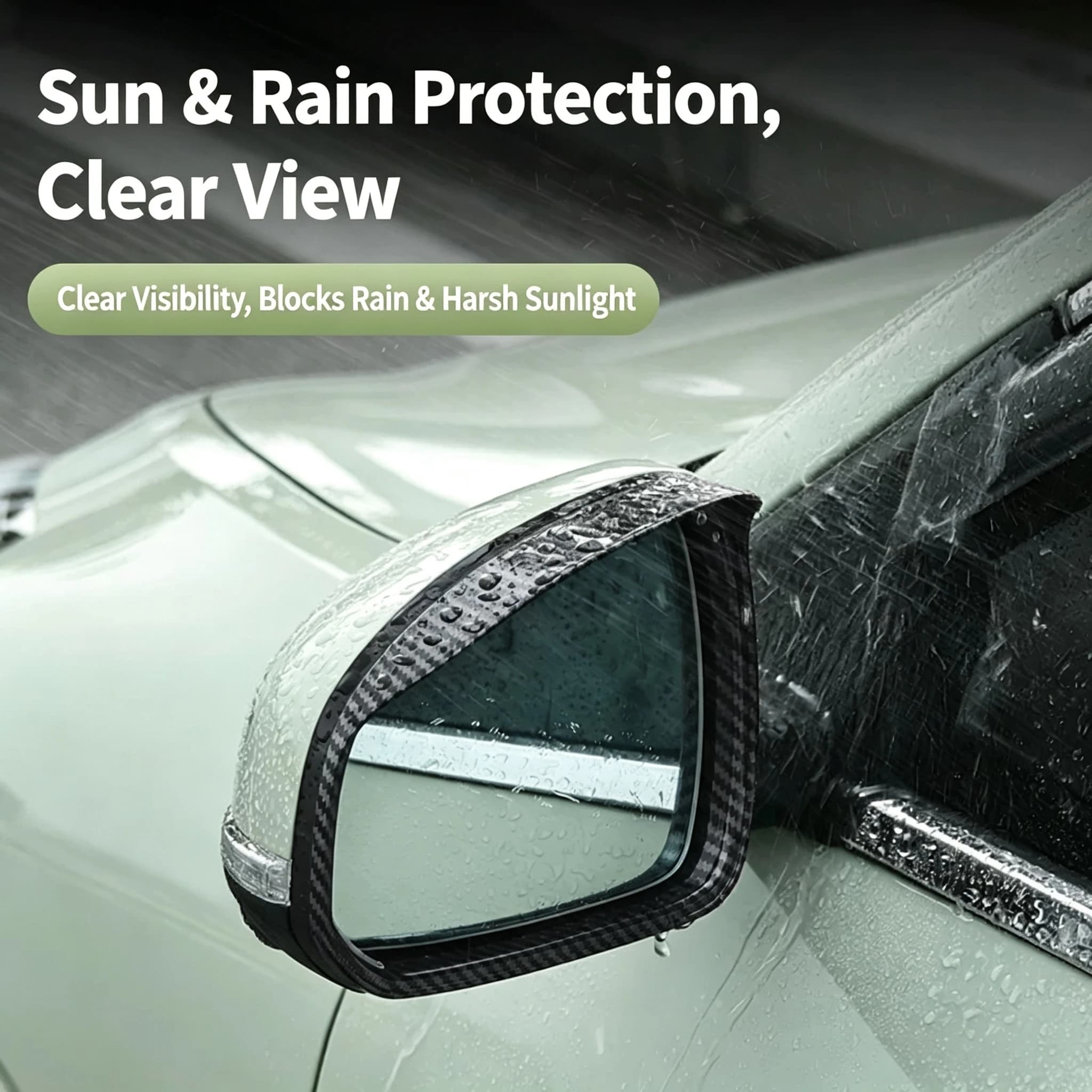 Suitable for 26 Geely EX2 rearview mirror covers, carbon fiber patterned body blackening, decoration, and exterior accessories