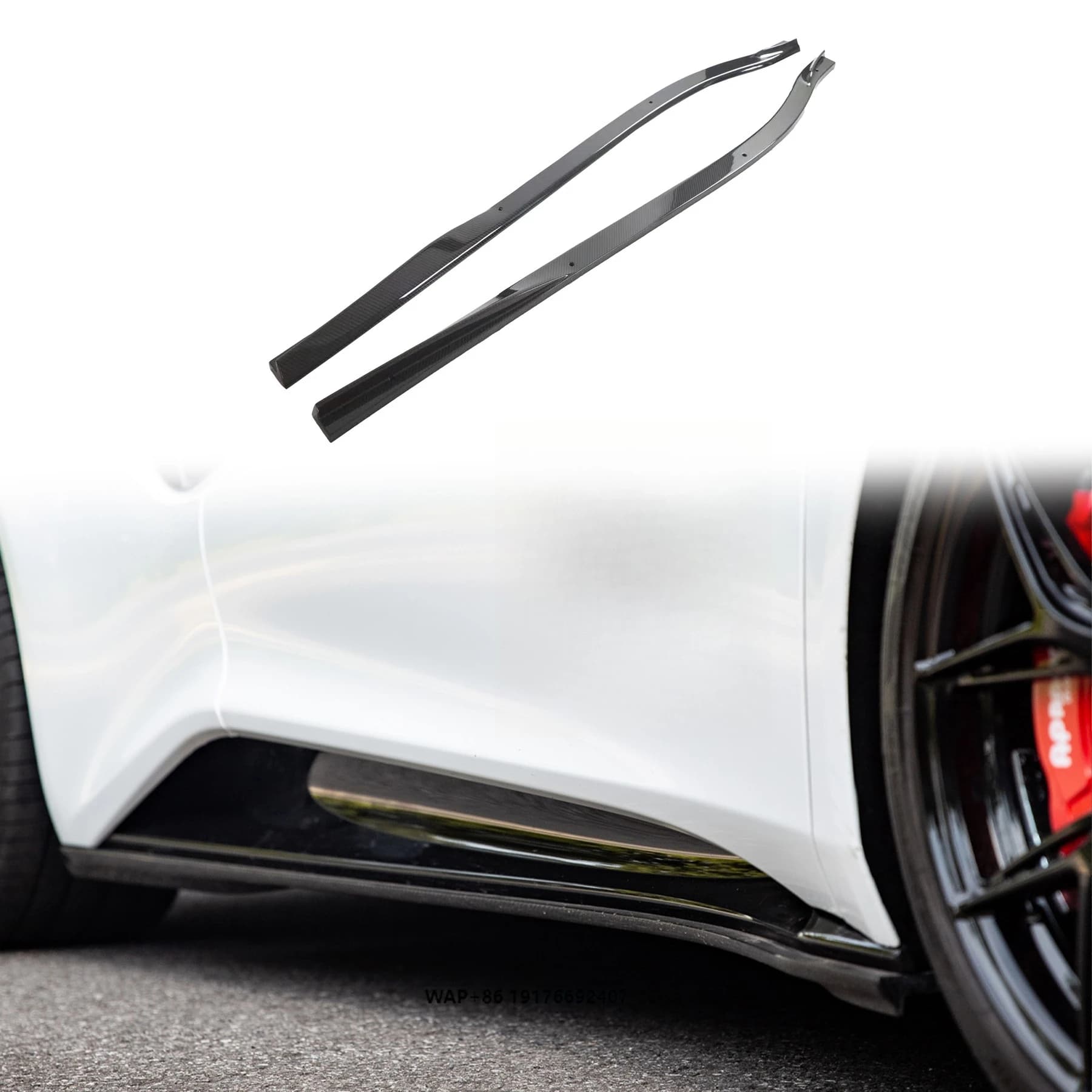Emira Upgrades GT4 Automotive Accessories Side Extension Dry Carbon Fiber Side Skirt Auto Parts for ’Lotus Emira