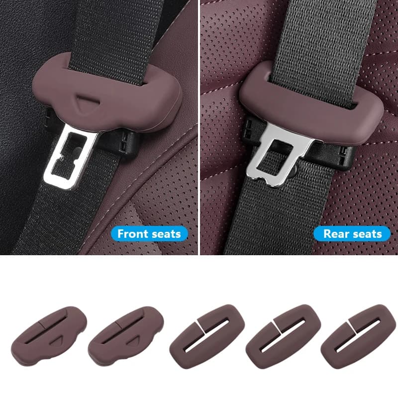 For BMW X5 G05 X6 G06 X7 G07 Silicone Car Seat Belt Buckle Clip Cover Protector Front Rear Seat Belt Cover Interior Accessories