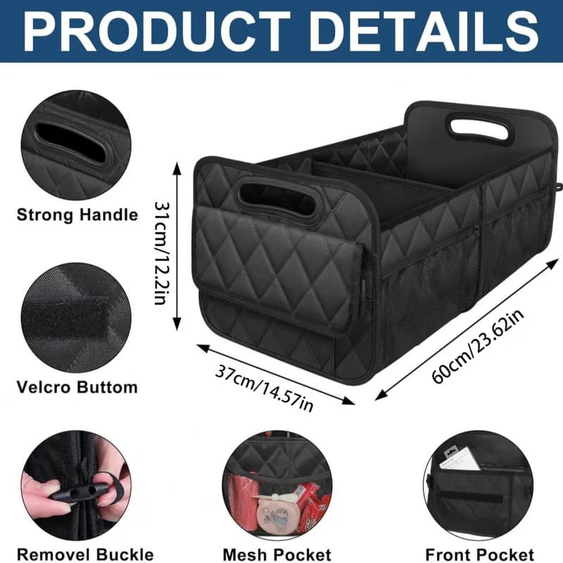 Car trunk storage box, best-selling car storage box,foldable large-capacity storage box vehicles