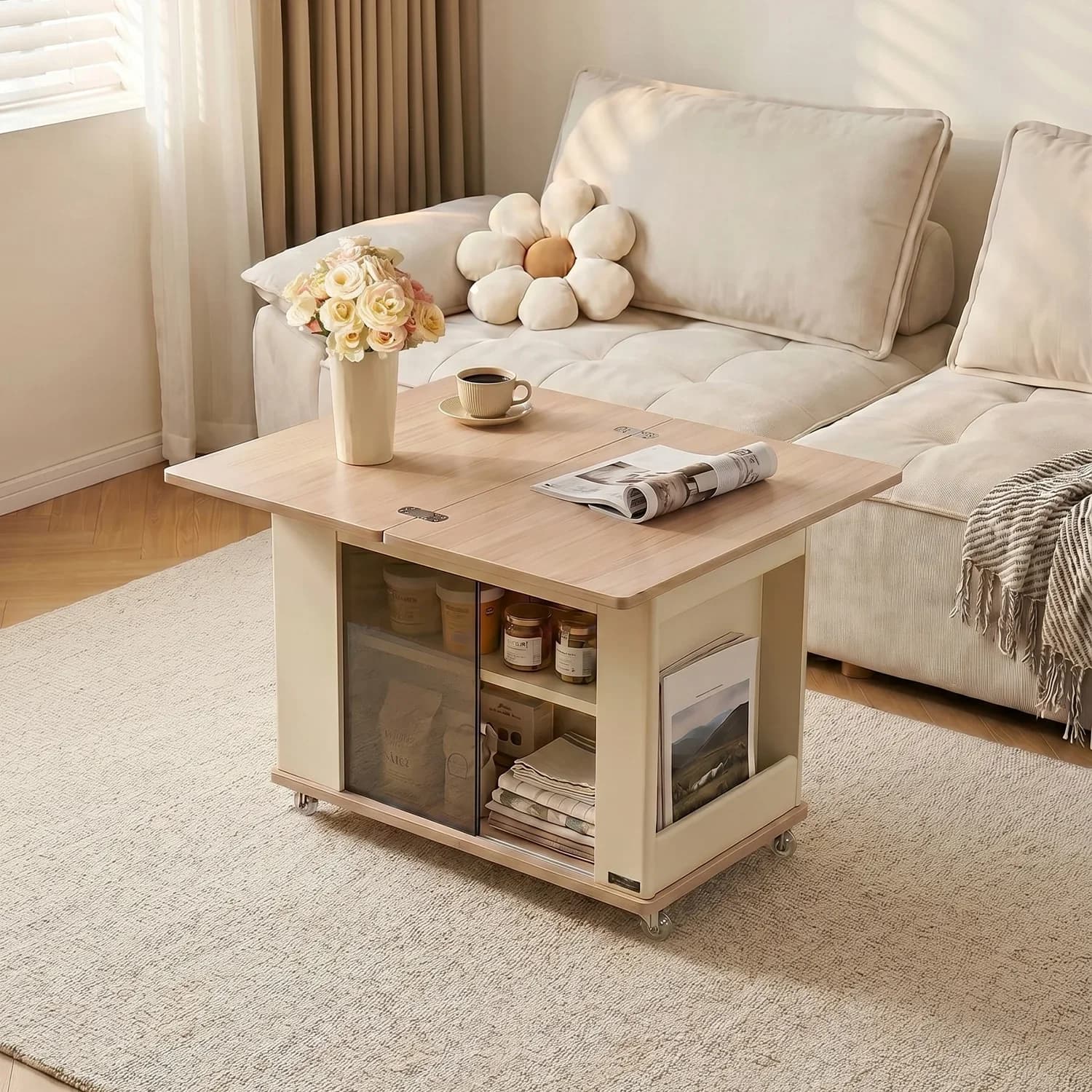 d8 coffee table, movable side table, sofa side table, living room home storage , new model balcony folding small