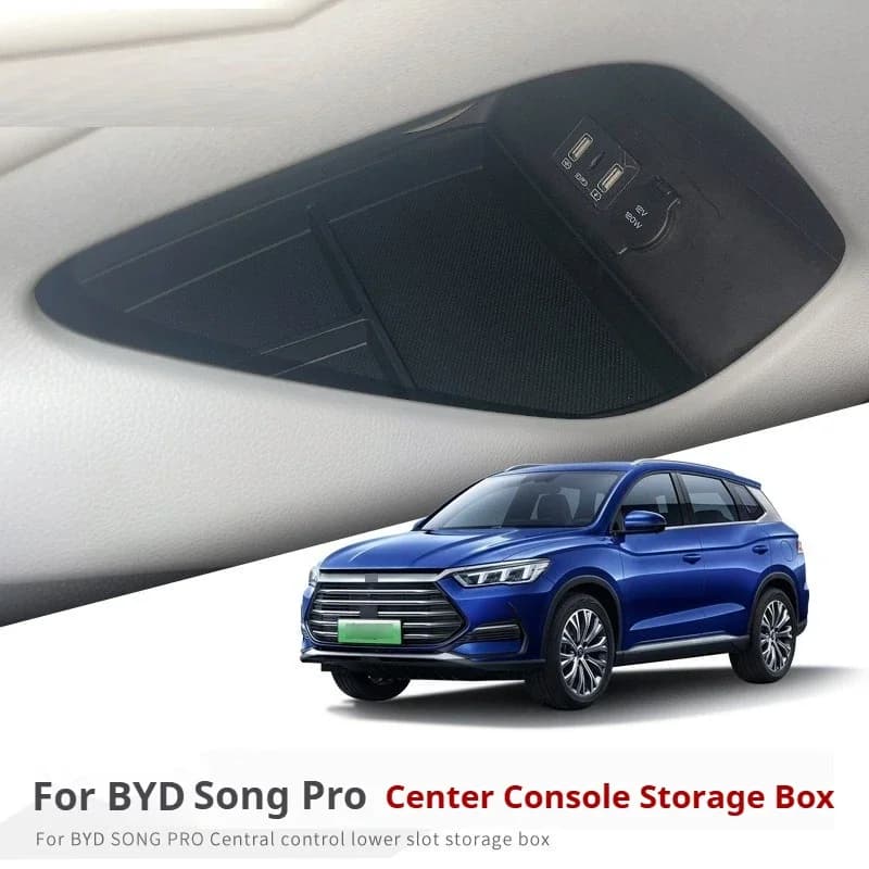For BYD Song Pro DM-i 2022-2024 Car Storage Box Under Central Control Small and Easy To Install Interior Car Accessories