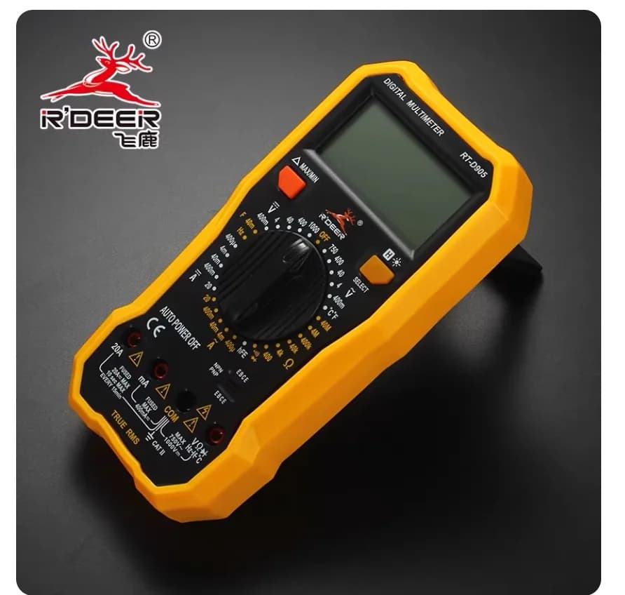 R'DEER tool Digital high-precision intelligent multifunctional electronic digital display multimeter Maintenance Electric meter