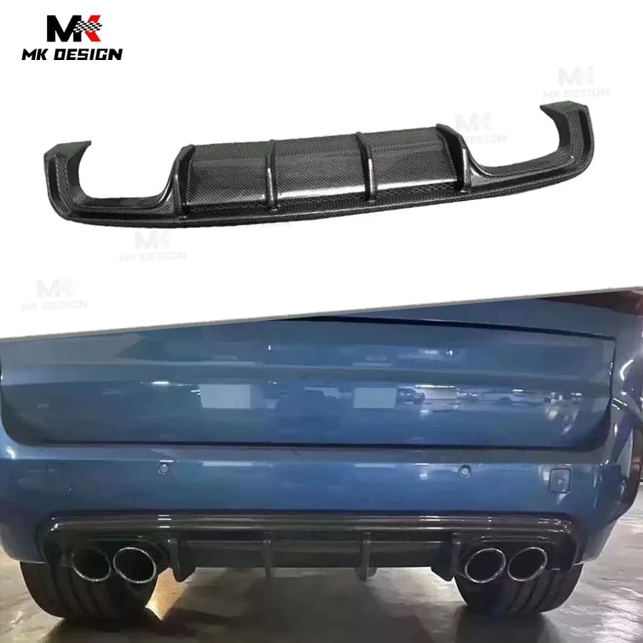 RKP Style Carbon Fiber Rear Bumper Lip Diffuser for  BMW X5M F85 2014-2019 Rear Lip Bumper Diffuser Body Kit Car Accessories