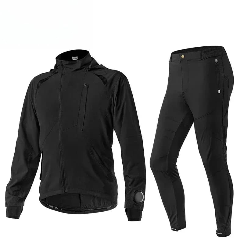 Cycling suit men's and women's long-sleeved trousers outdoor sports bicycle jacket thin spring and summer