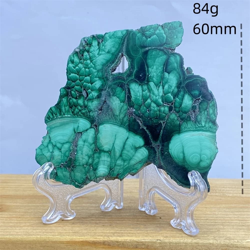 Natural Malachite Crystal Rough Sliced ​​Polished Healing Reiki Stone Home Decor Meditation Chakra Chakra Holiday Gift