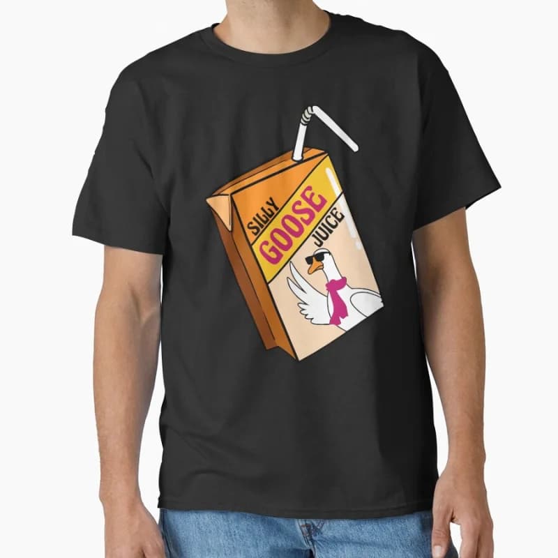 Silly Goose Juice Duck humor Cute Goose meme Funny t shirt for men Large size Tops S-6XL 100% cotton printed Clothes