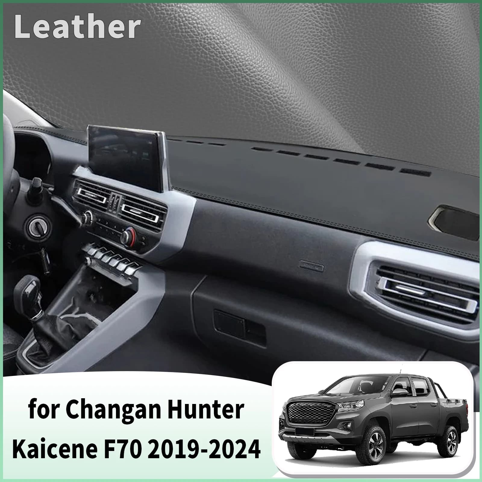 for Changan Hunter Kaicene F70 2019-2024 Dash Mat Dashboard Cover Dashmat Anti-Reflection Heat Insulation Sun Protection