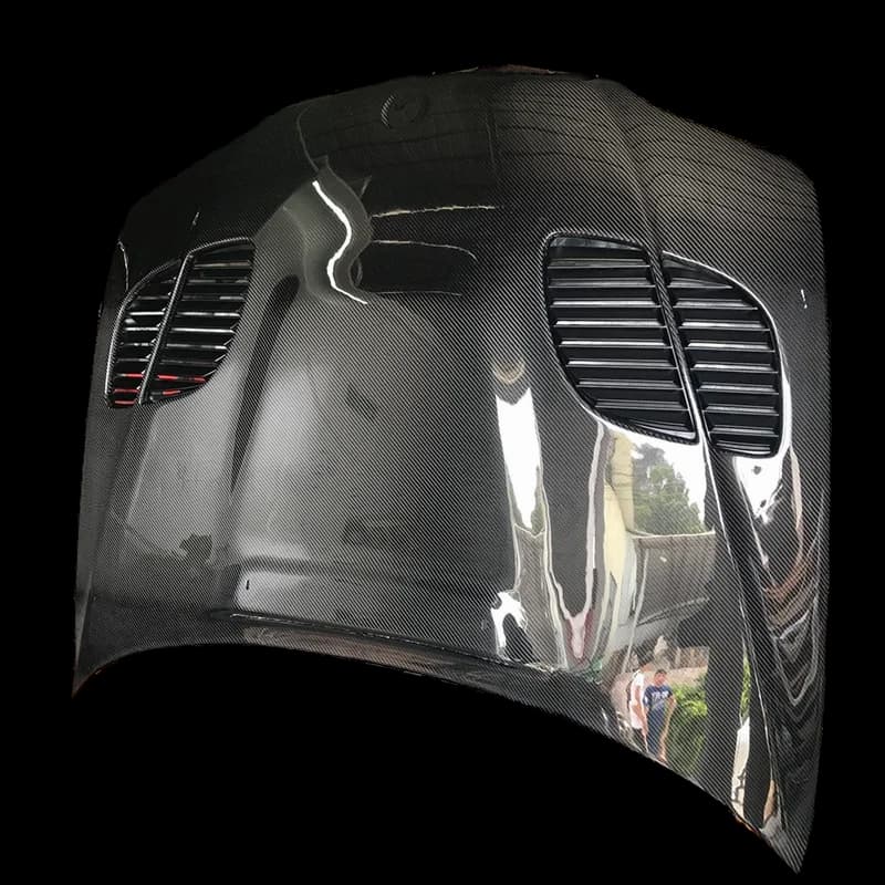 Car Hoods Carbon Fiber Front Engine Hood Bonnet for BMW E46