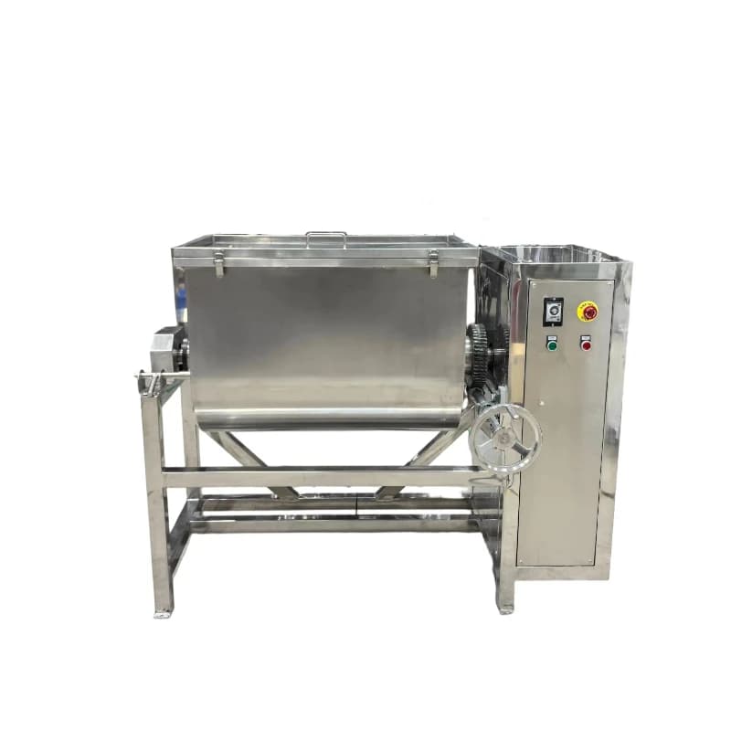 500L horizontal electric heating dry powder mixer double screw belt mixer