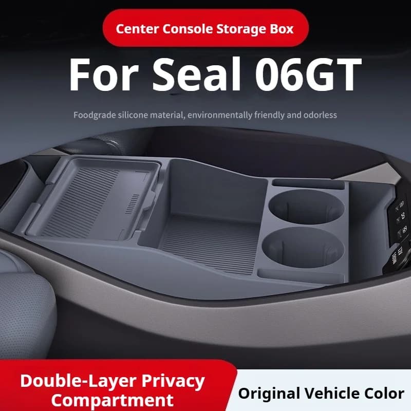 For BYD Seal 06GT Car Center Console Modification Anti-slip Pad Central Control Lower Storage Box Car Interior Modify Accessorie