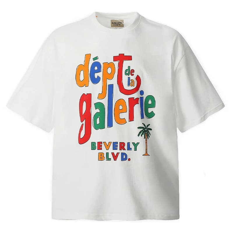 2026 Men White and Black T-shirts T shirt Dept Gallery Dept Clothes Summer