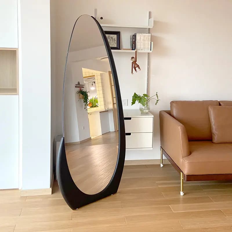 Funky Moving Mirror Living Room Modern Standing Full Body Girls Men Long Bathroom Bedroom Mirror Floor Espelhos Home Products