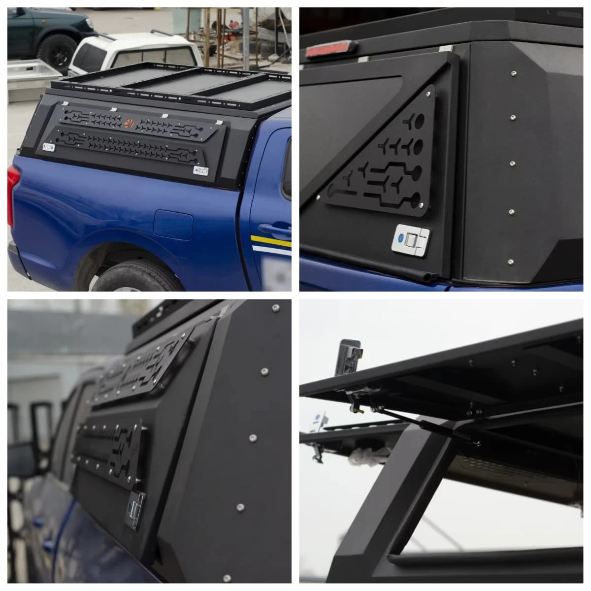 STLF Hilux Revo Truck Canopy Easy Installation Steel Hardtop Canopy For Pickup Truck Bed Popular Folding Design