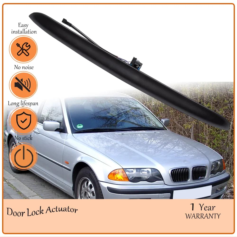 Wear-Resistant Rear Trunk Hatch Handle with Light Tailgate Switch Fit for BMW E46 3 Series 1998-2006 oem 51137170966 51137171699