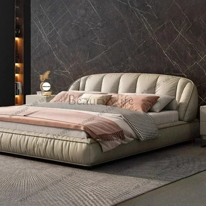 LJY Design Italian Style Double Bed Waterproof Minimalist Luxury Storage Double Beds Modern Camping Pliable Camas Matrimoniales