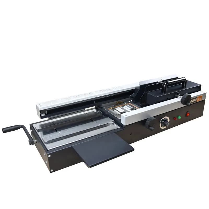 LUKES T470 Commercial Desktop Hot Melt Glue Book Binding Machine Manual 4cm Jam-Proof 250 Books/Hour Classified Document