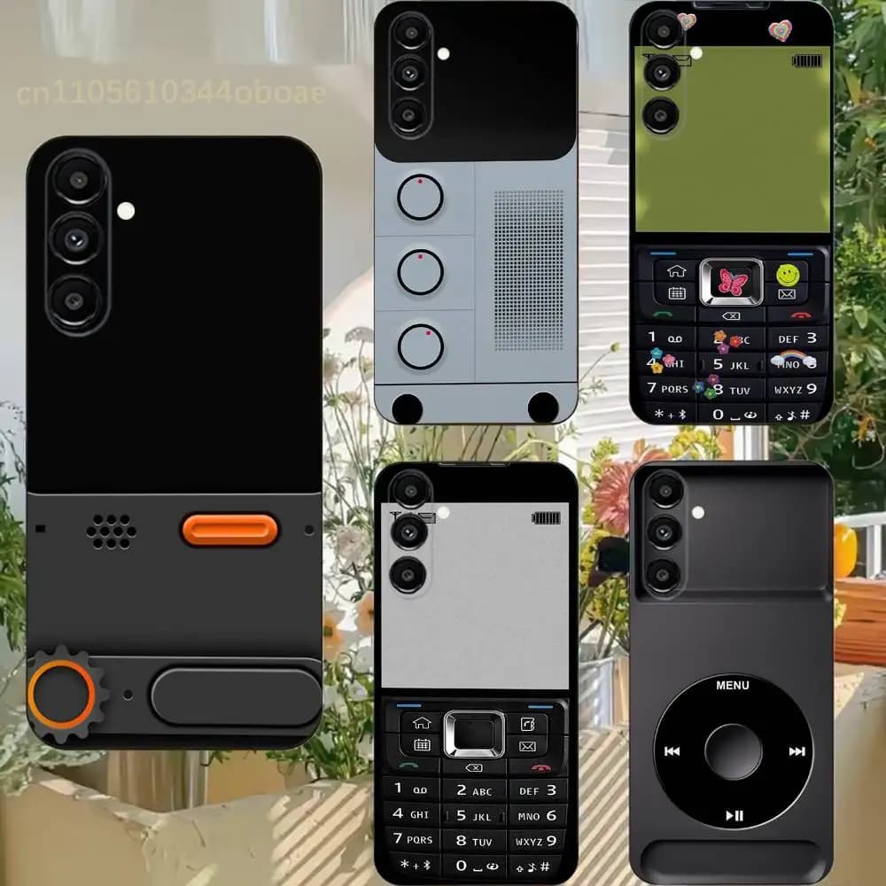 Vintage-Style Phone Phone Case For Samsung S25,24,21,22,23,20,S30,Ultra,Plus, Fe,5G Silicone Cover