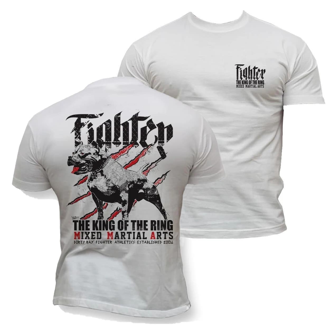 The King of The Ring MMA Gym Combat Training T-Shirt 100% Cotton O-Neck Short Sleeve Summer Casual Mens T-shirt Size S-3XL