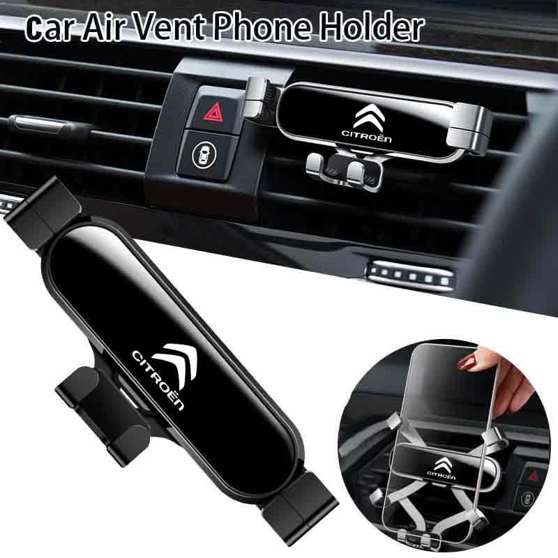 Gravity Car Holder For Phone Air Vent Clip Mount Mobile Cell Stand For Citroen C4 C3-XR C5 Aircross C6 C-quatre Picasso C-Elysee
