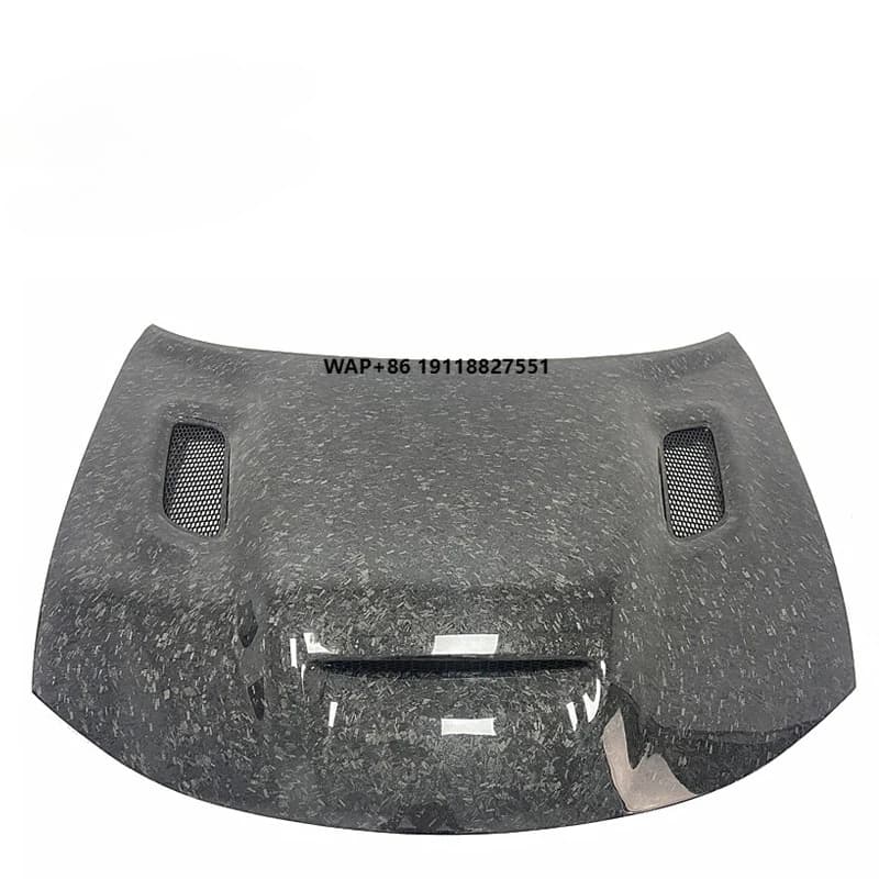 Forged Carbon Fiber Redeye Style Front Hood Bonnet with Vents for 2015-21 Dodge Charger SRT Hellcat