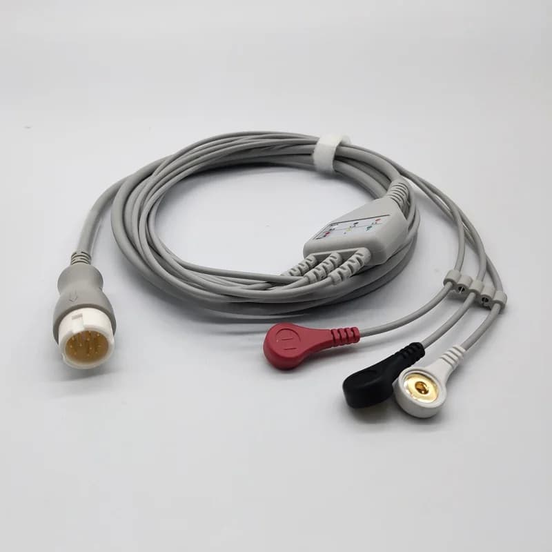2pcs--M1972A/M1970A/M1975A/M1977A Snap ECG Cable