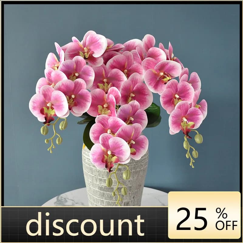 LH Phalaenopsis simulation flower wedding celebration New Year decoration simulation flower single branch orchid