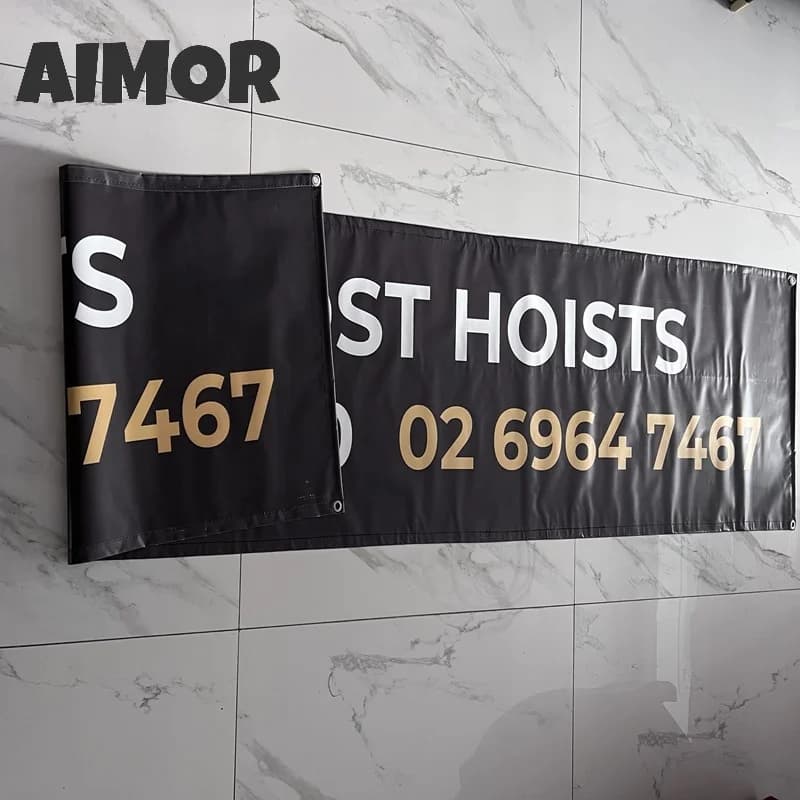 Two-sided Print Pvc Viny Outdoor DIY LOGO Advertising Banner Customization Background Publicity Sport Promotion Shop Signboard