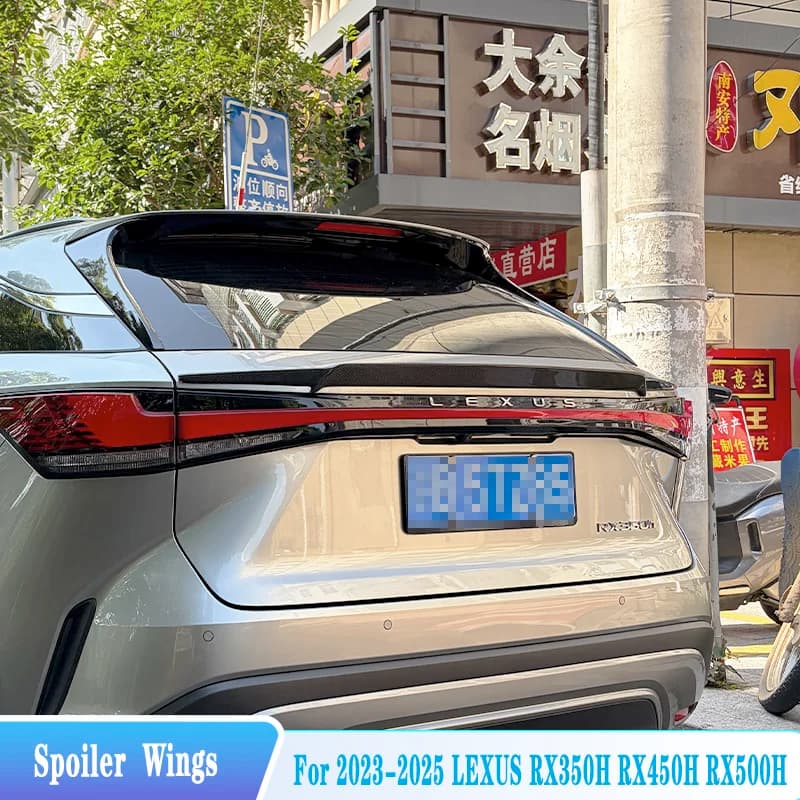 For 2023-2025 Lexus RX350H RX450H RX500H Car Rear Trunk Lid Middle Spoiler Wings Car Exterior Tuning Trim Body Kit Accessories