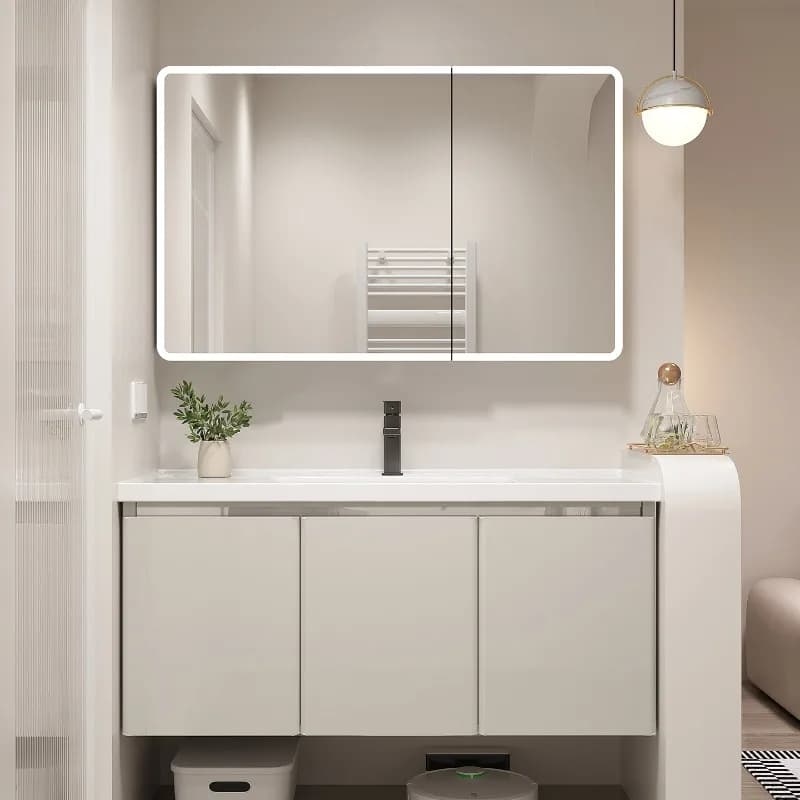 Closet Partitions Bathroom Cabinet Storage Organizer Modern Luxury Bathroom Cabinet Sink Mirror Archivadores Trendy Furniture