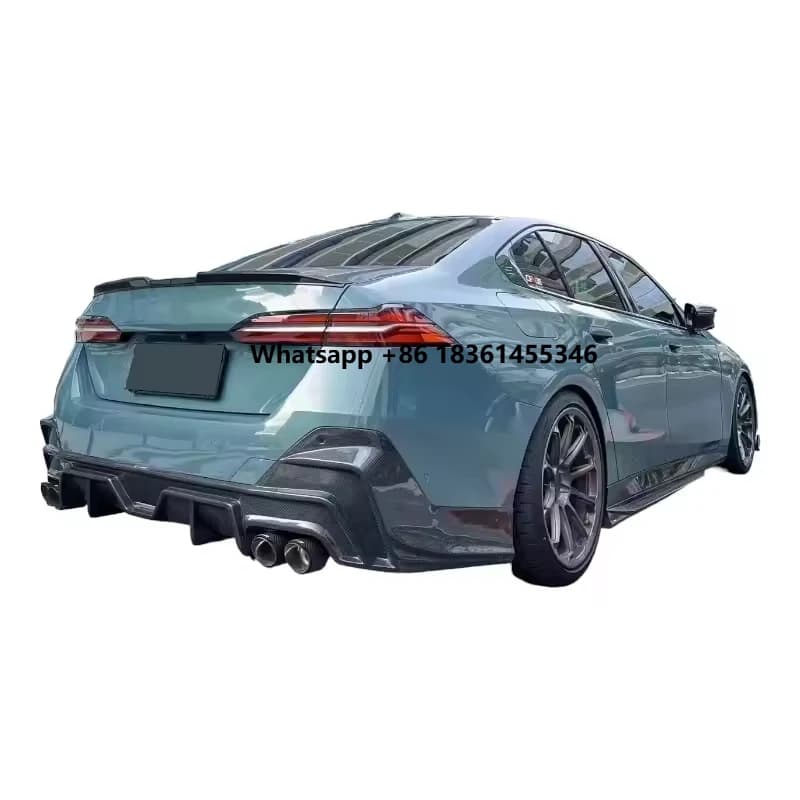 IC Style Dry Carbon Fiber Body Kit Rear Spoiler Wing Fit for 2024+  5 Series G60 Ture Factory Fitment
