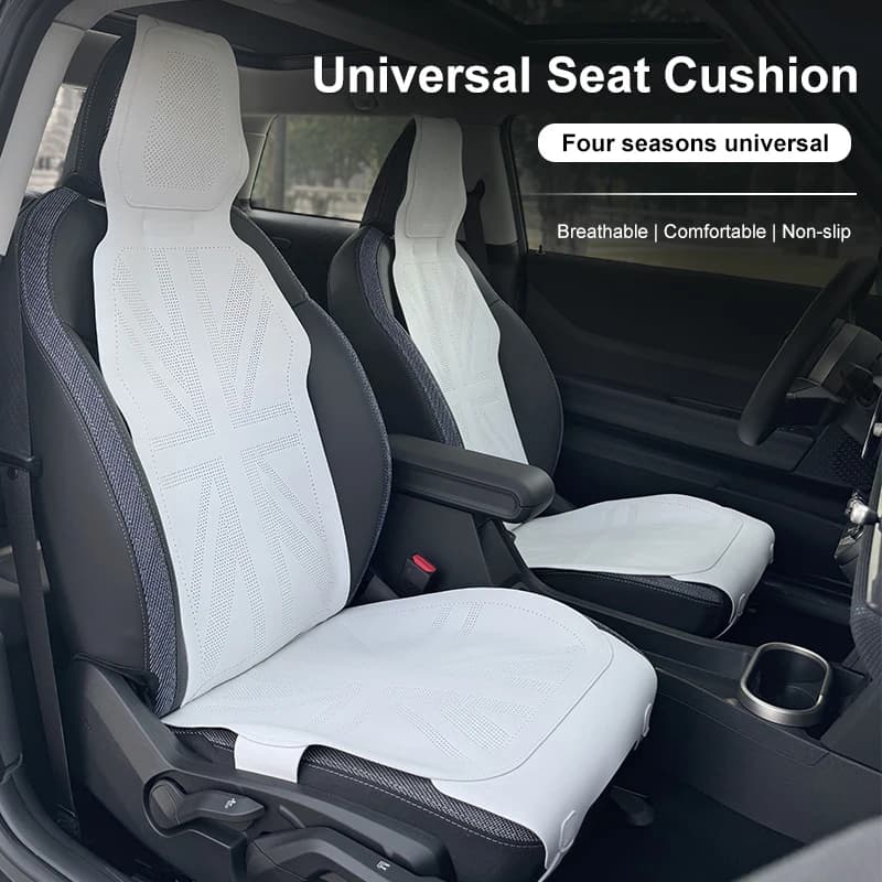 Universal Suede Fabric Car Seat Cushion For Mini Cooper F56 F60 F65 F66 U25 J01 J05 R56 R60 Seat Protector Four Season Car Cover