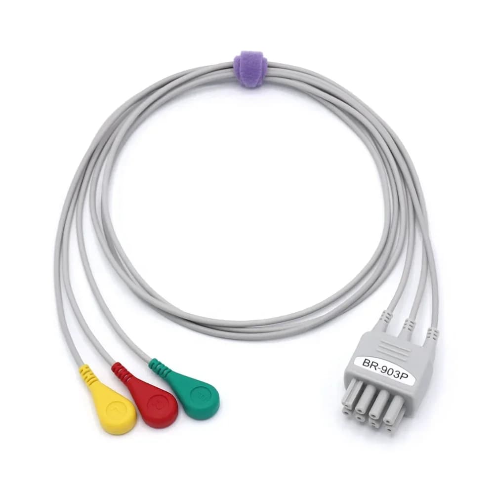 ECG 3 leadwire snap connector  IEC