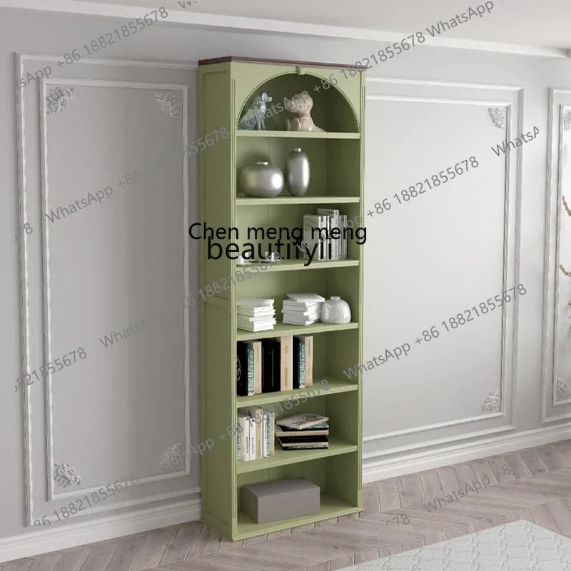 xx1American retro pure solid wood 50cm60 storage living room wine cabinet display case