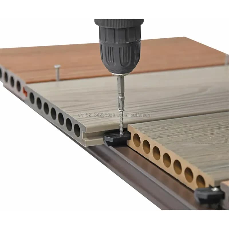Co-extrusion Composite Wpc Floor Deck Solid Wpc Decking