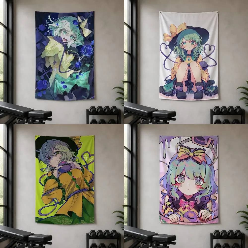 K-Koishi Komeiji Decorative Wall Flag Banner for Home Garden Garage Indoor Outdoor Decor