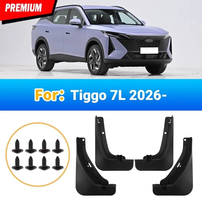 For Chery Tiggo 7L 2025 SUV Car Mudguard Mudguards Splash Guards Front Rear Fender Mudflaps 4Pcs Accessories