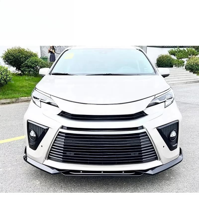GR-Sport Body Kit for Sienna 2021 2022 PP Front Bumper Lip Spoiler Grille Upgrade Body Kits Auto Parts Car Accessories
