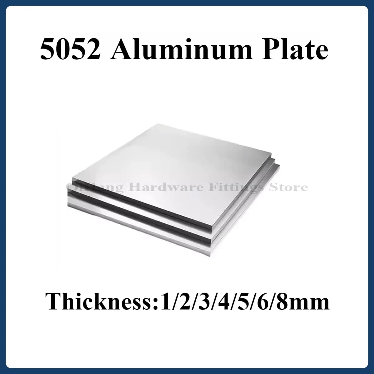 5052 Aluminum Plate Can Be Customized For Processing ，Thickness 1mm 2mm 3mm 4mm 5mm 6mm 8mm ，Aluminum Flat Metal Plate