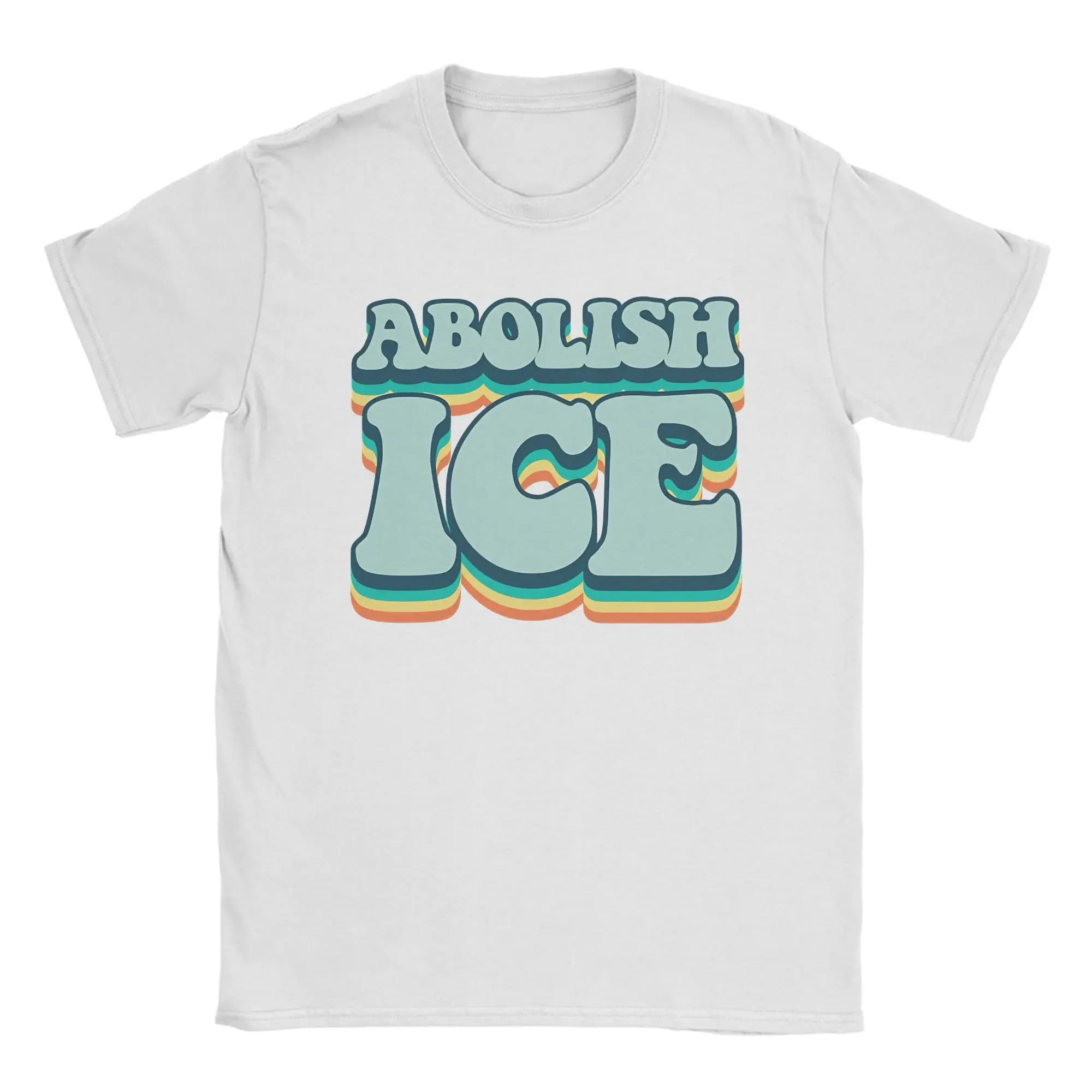 Leisure Abolish Ice T-Shirt Men O Neck Cotton T Shirt  Short Sleeve Tees Plus Size Clothing