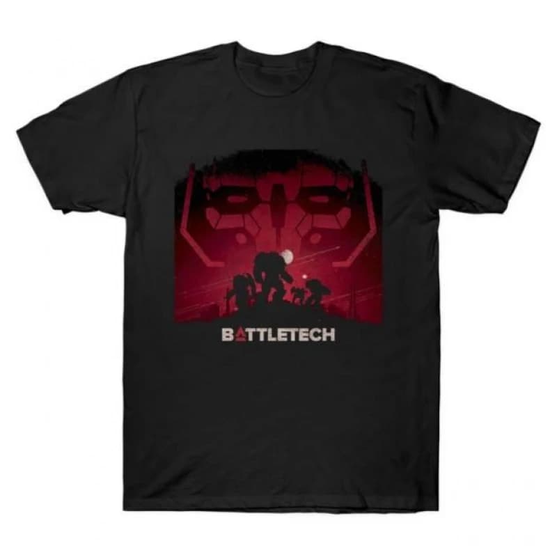 Mechwarrior MWO 0421 Mech Combat Video game Gift t shirt for RPG Fan Battletech Graphic clothes Short sleeve All size tops S-6XL