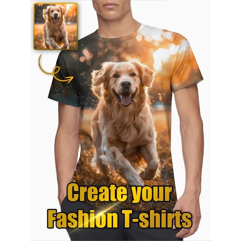 New DIY Pattern T-Shirt For Men Women Personalized Custom 3D Printed T Shirts Summer Casual Short Sleeve O-Neck Tops Street Tees