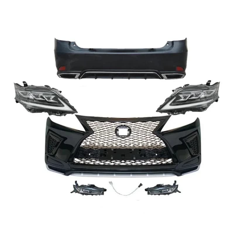 Original Quality Upgr 2020 Style Front and Rear Bumper Grille LED Headlights Body KitsFor  RX RX350 RX450H 2009-2015