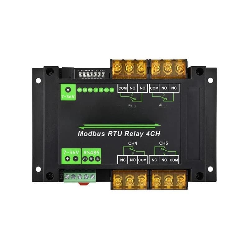 4-Channel RS485 30A High Current Relay Module Modbus RTU Industrial Grade with Isolation